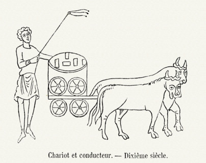 Chariot and driver.