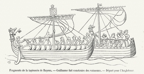 Fragments de la tapisserie de Bayeux.