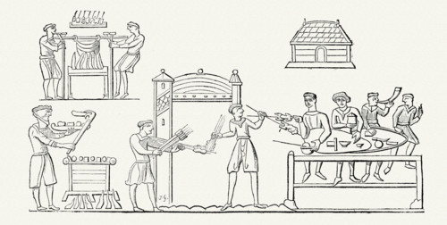 Essai des viandes et des boissons.