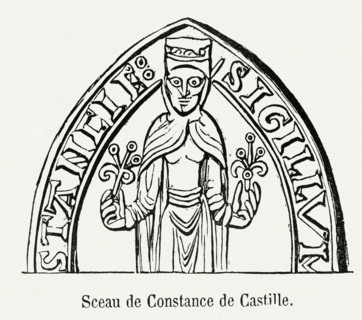Sceau de Constance de Castille.