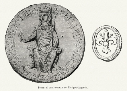 Sceau et contre-sceau de Philippe-Auguste.
