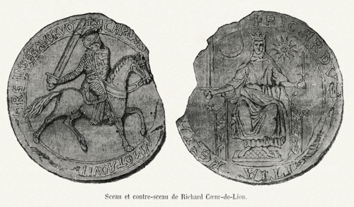Sceau et contre-sceau de Richard Cœur-de-Lion.