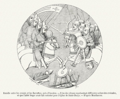 Battle between the Crusaders and the Saracens, near to Ascalon.
