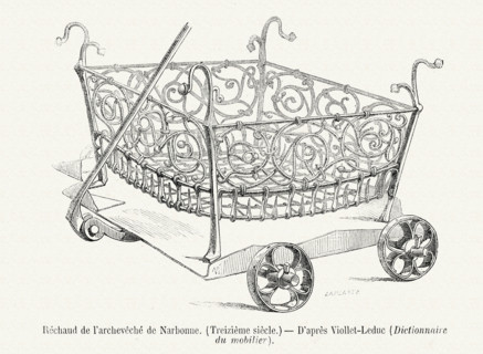 Réchaud de l'archevêché de Narbonne.