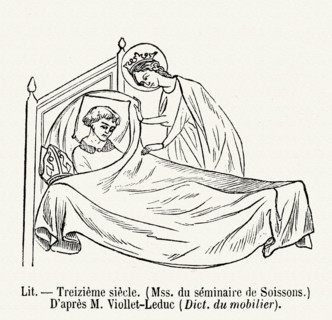 Lit - malade alité.