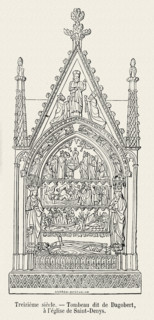 Tombeau dit "de Dagobert" à la basilqiue Saint-Denis.