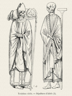 Sépultures d'abbés.