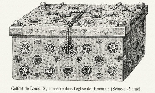 Coffret de Louis IX, conservé dans l'église de Dammarie (Seine et Marne).