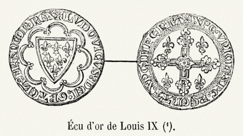 Ecu d'or de Louis IX.