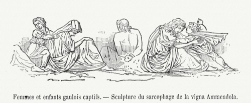 Gallic women and children captives.