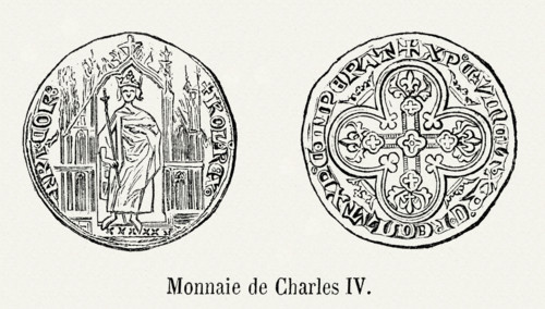 Coin of Charles IV.