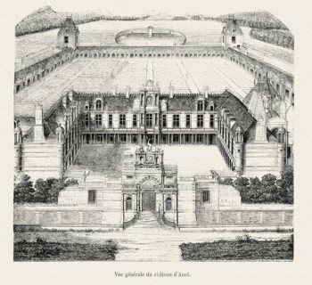Vue générale du château d'Anet.