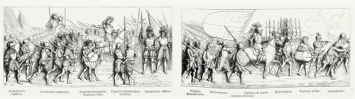 Soldiers under the command of Francis 1st.
