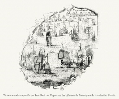 Victoire navale remportée par Jean Bart.