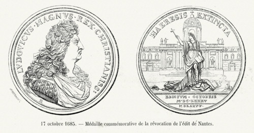 Médaille commémorative de la révocation de l'Edit de Nantes.