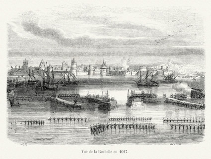 Vue de la Rochelle en 1627.