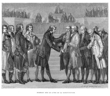 Swearing by the book of the Constitution