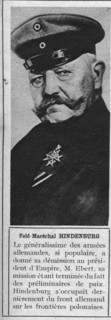 Marshal Hindenburg gives his resignation.