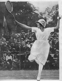 Suzanne Lenglen lors du tournoi du Racing 1919