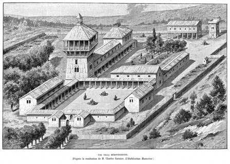 Une villa mérovingienne.
