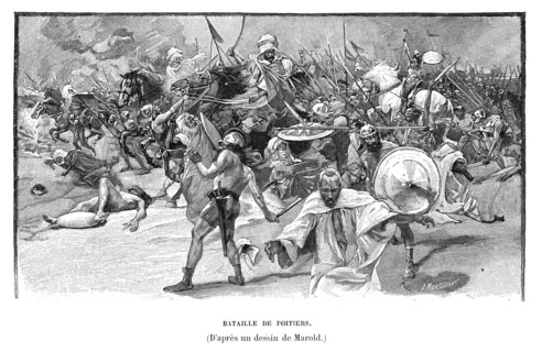 La bataille de Poitiers.