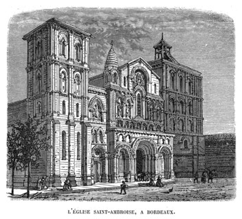 L'église Saint-Ambroise de Bordeaux.