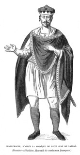 Charlemagne, d'après la mosaïque de Saint-Jean-de-Latran.