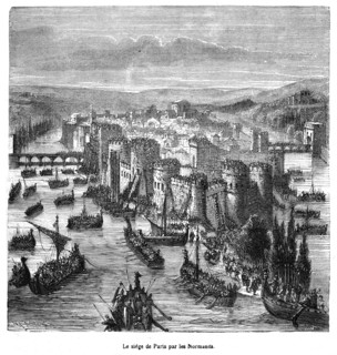 Le siège de Paris par les Normands.