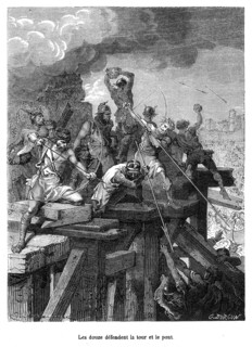 The siege of Paris by the Normans.