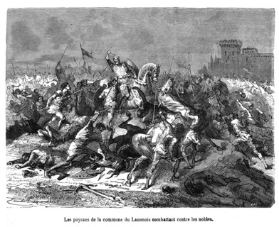 Bataille au moyen-âge.