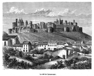 La cité de Carcassonne.