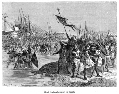 Saint Louis landing in Egypt.