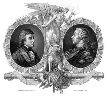 Frederic William II and Victor Amedee III