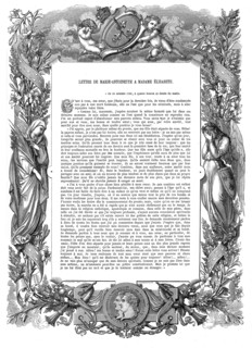 Lettre de Marie-Antoinette à Madame Elisabeth.