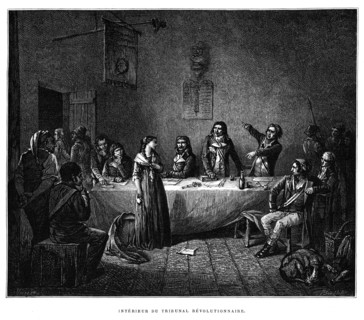 Intérieur du tribunal révolutionnaire.