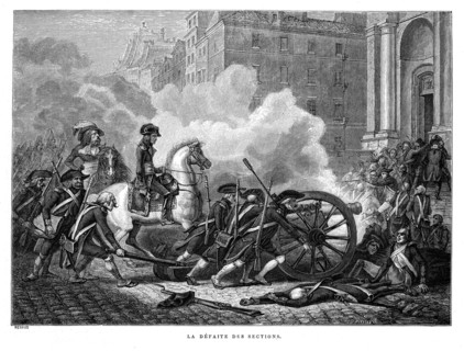 La défaite de sections. Bonaparte.