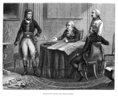 Bonaparte brise les porcelaines.