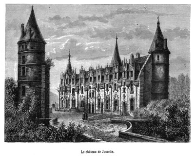 Le château de Josselin. Le Château de Josselin est situé à Josselin, commune française du