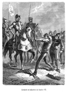 Armée. Archer. Cavalerie et infanterie de Charles VII.