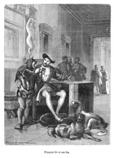François 1er et son fou.
