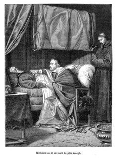 Richelieu au lit de mort du Père Joseph.