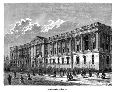 La colonnade du Louvre.