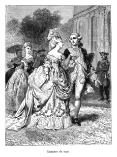 Costumes de cour au XVIIIe siècle.