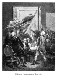 Déclaration d'indépendance des Etats-Unis.