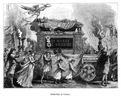 Funérailles de Voltaire.