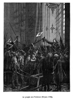 Révolution française. Le peuple aux Tuileries (20 juin 1792).