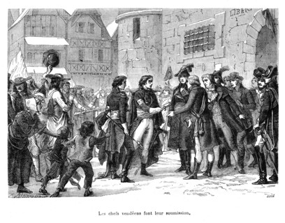 Révolution française. Soumission des chefs vendéens.