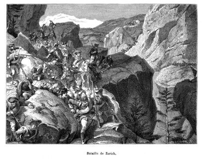 Bataille de Zurich les 3 et 4 Vendémiaire an VIII (25-26 septembre 1799).