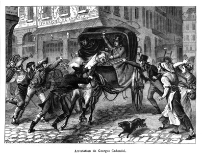 Arrestation de Georges Cadoudal. Georges Cadoudal, (1771-1804), est une figure emblématique de la