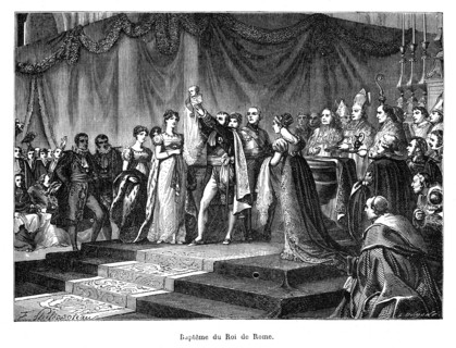 Le baptême du Roi de Rome